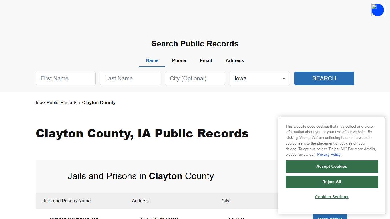Clayton County, IA Public Court, Arrest and Inmate Records - ThePublicIndex